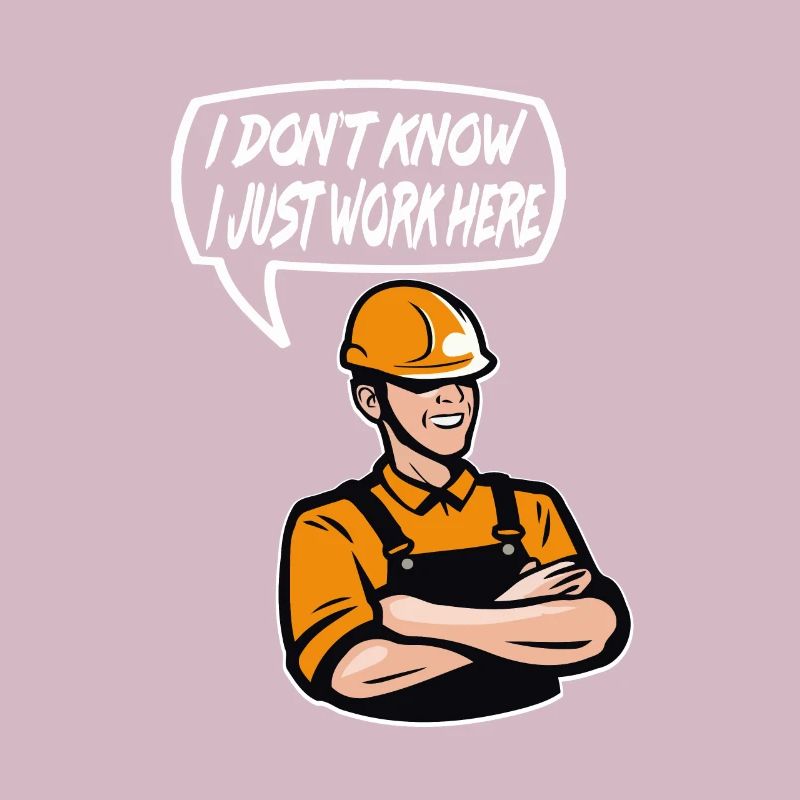 Bauarbeiter Baustellen Design