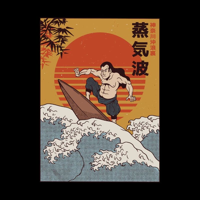 Surfer Samurai I Wave Warrior Surfing
