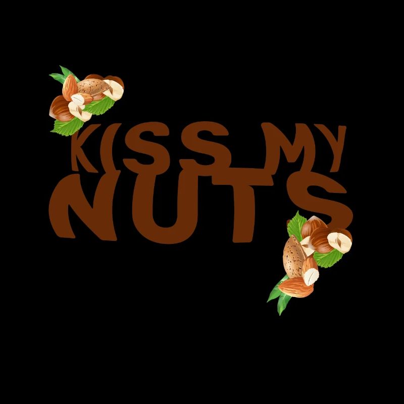 nuts kiss my nuts simple autumn minimal statement