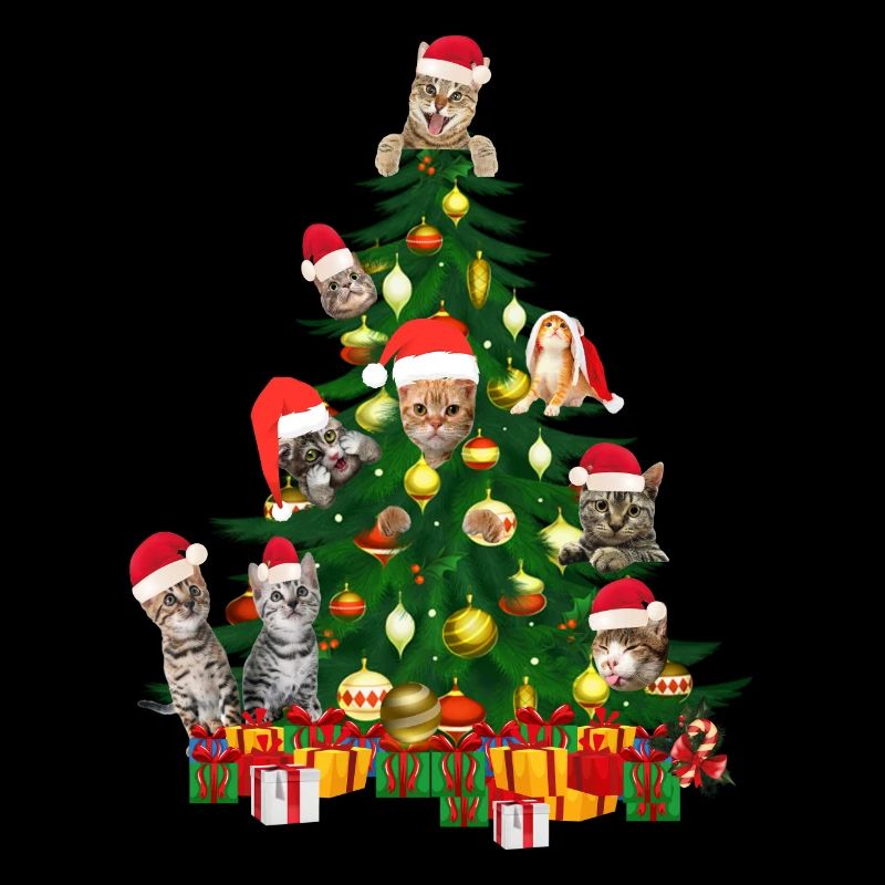 Cat Tree Cat Christmas Tree