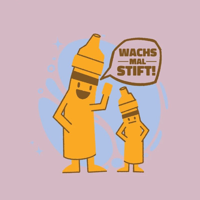 Stift Wachsmalstift Azubi Bruder Geschenkidee