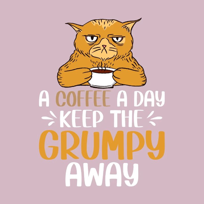 Kaffee Kaffeebohne Grumpy Katze Büro Montag