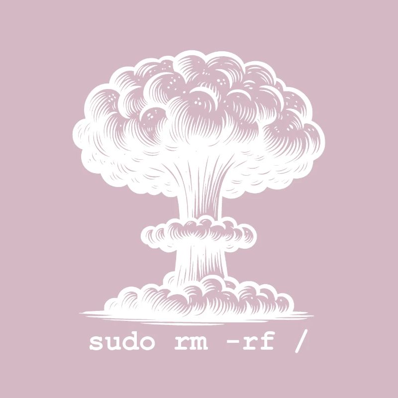 Linux Funny Linux Command Sudo RM RF für Männer