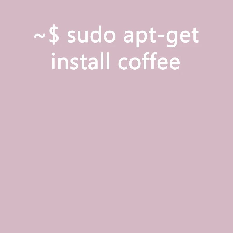 Sysadmin Linux sudo apt-get installer coffee