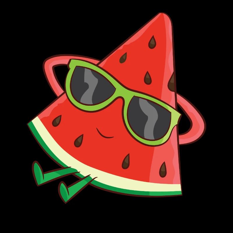 Cool Melon Relaxing Watermelon With Sunglasses