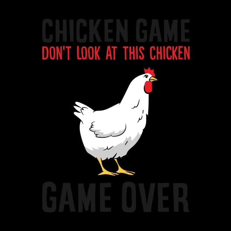 Drôle de jeu de poulet Ne pas Regarder Le poulet