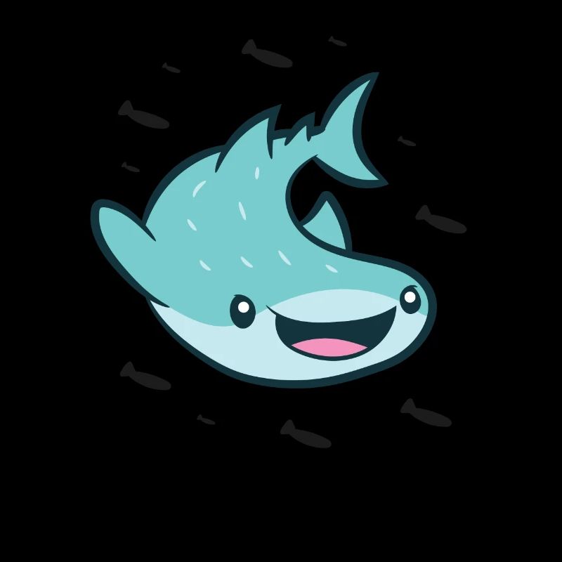 Requin baleine avec banc de poisson Drôle de requin baleine