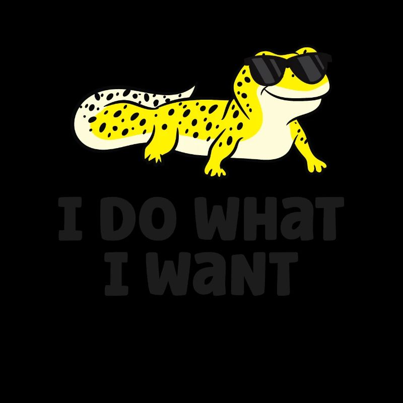 Ich tue, was ich will Reptil Eidechse Leopard