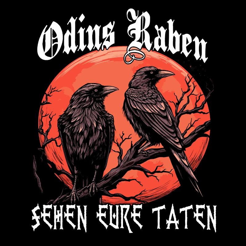 Hugin Munin | Wikinger Odin Raben | Wikinger