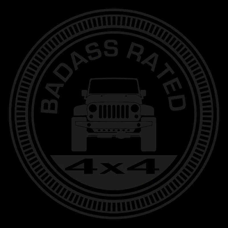 Les autocollants «notés»: notés Badass