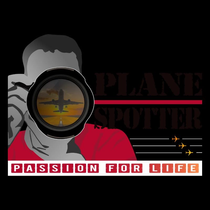 Plane Spotter - Passion for Life - White