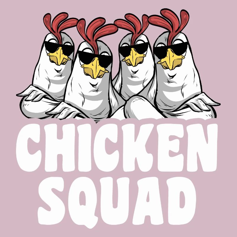 Chicken Squad Cooler Hühner Spruch