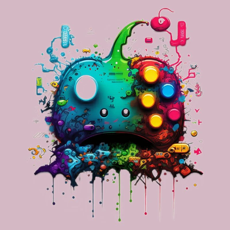 Neon Gaming Controller / Kontroller