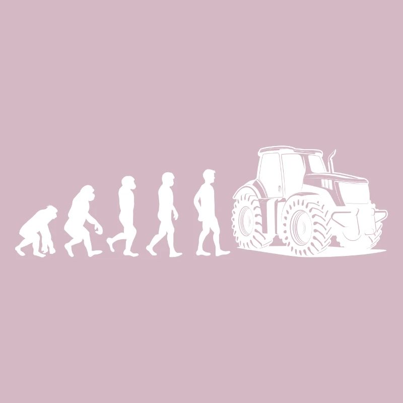 Landwirt Evolution weiß