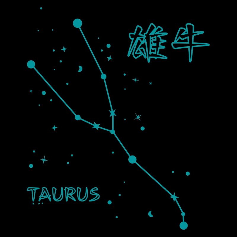 Stier Sternzeichen Taurus Sternbild & Japan Letter