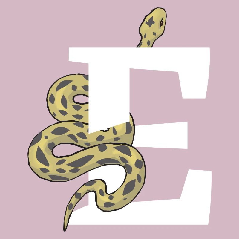 Letter e snake