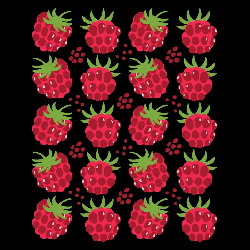 Raspberry Berries Fruit Pattern