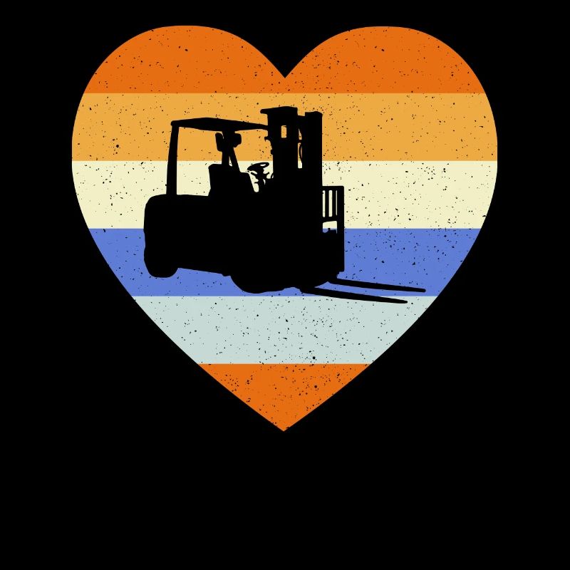 Retro Forklift Operator Forklift Driver Vintage He