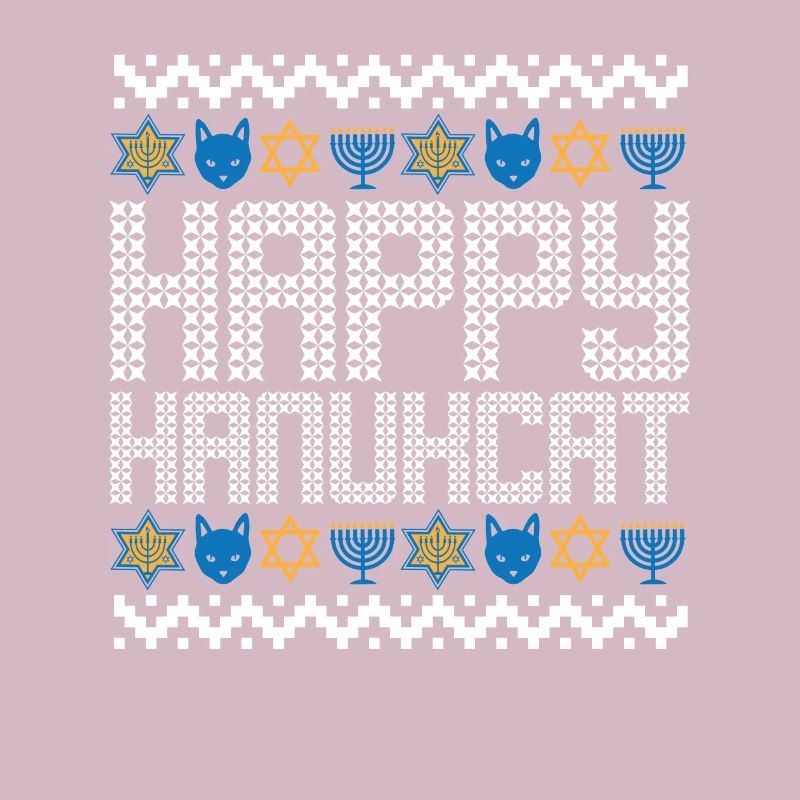 Joyeux Hanukcat Hanoukka Chat de Noël Juif Laid