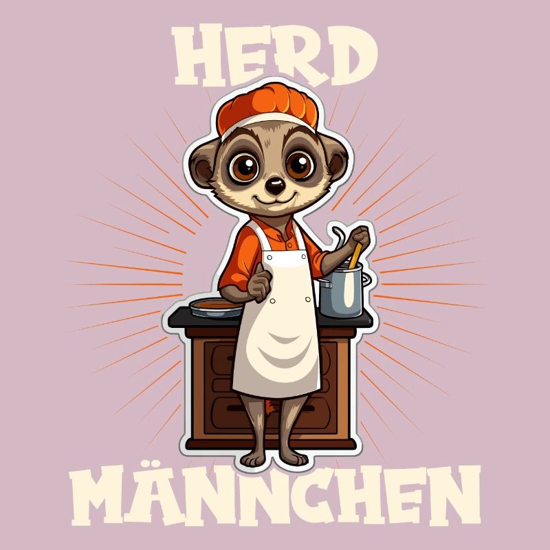 Erdmännchen kochen Koch Kochmütze Herdmännchen