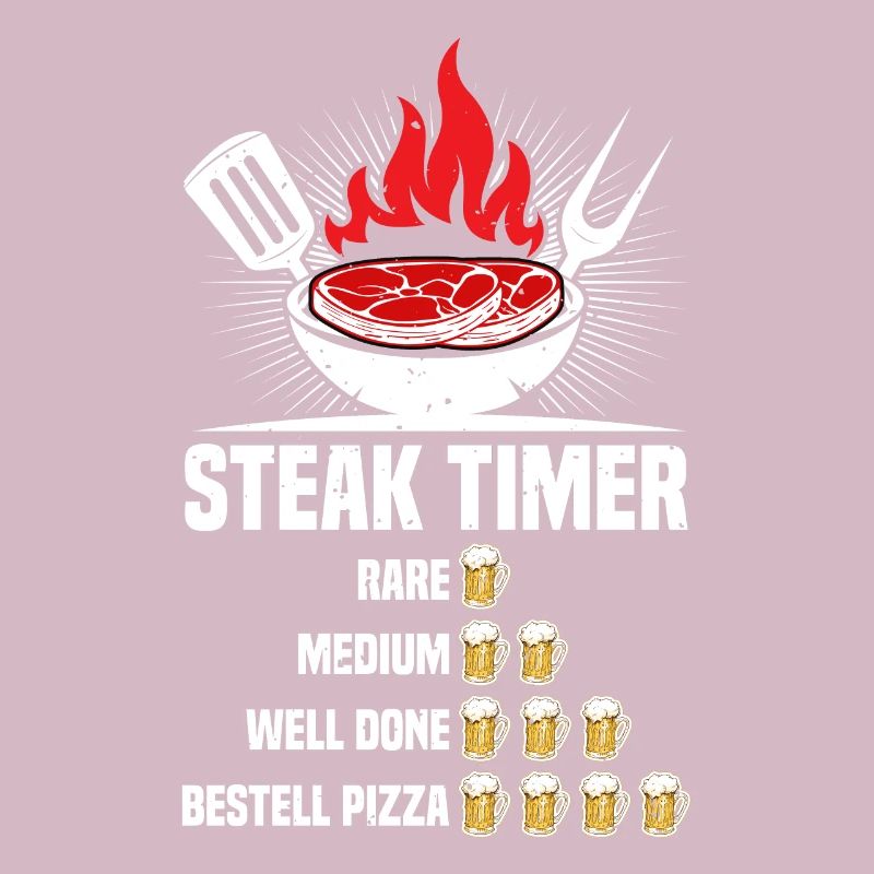 Grilling Steak Timer, Funny BBQ Grill Saying