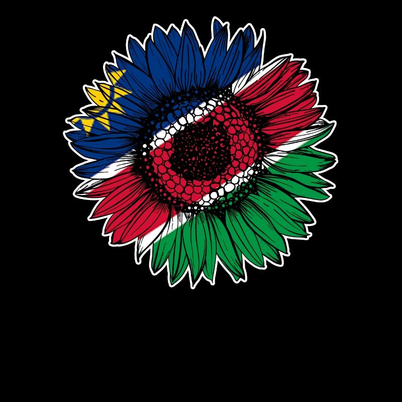 Namibia Flag Sunflower