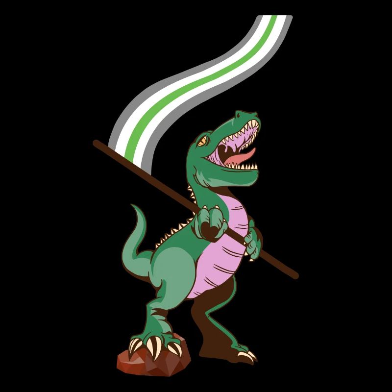 Drapeau LGBTQ - Dinosaur Agender