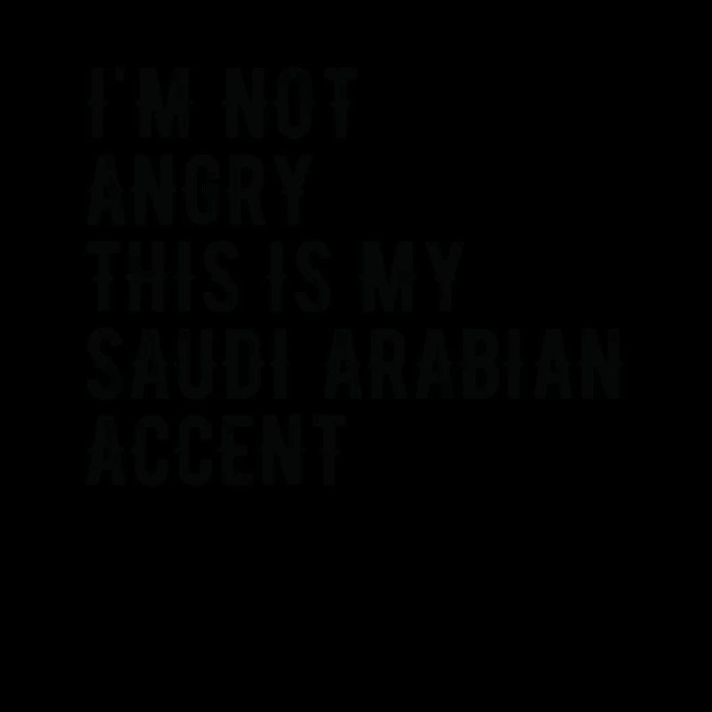 Je ne suis pas méchant, mon accent saoudien
