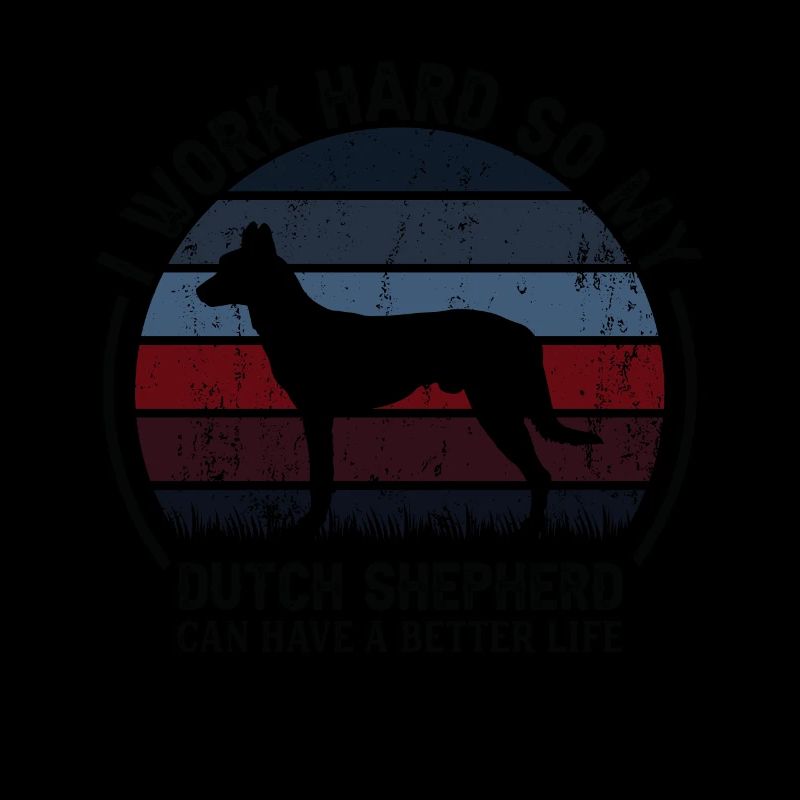 Travail acharné - Retro Dutch Shepherd