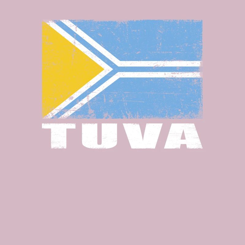 Drapeau Tuva Grunge Drapeau Tuva
