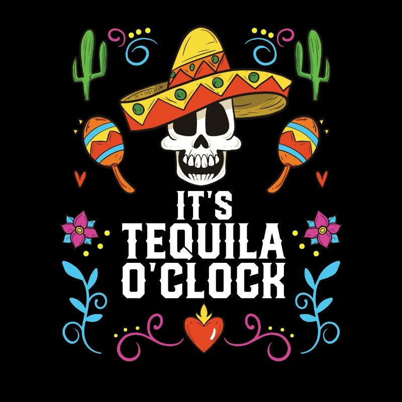 It's Tequila Oclock Alcoholic Tequila Drinker