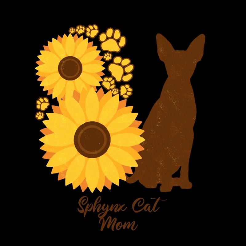 Sonnenblumenmutter - Sphynx-Katze