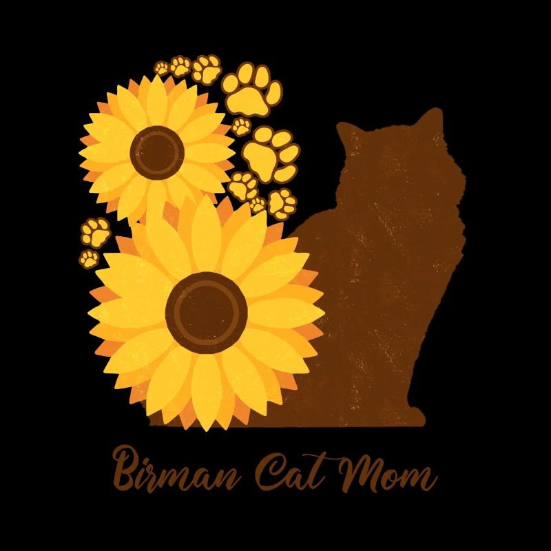 Sonnenblumenmutter - Birma-Katze