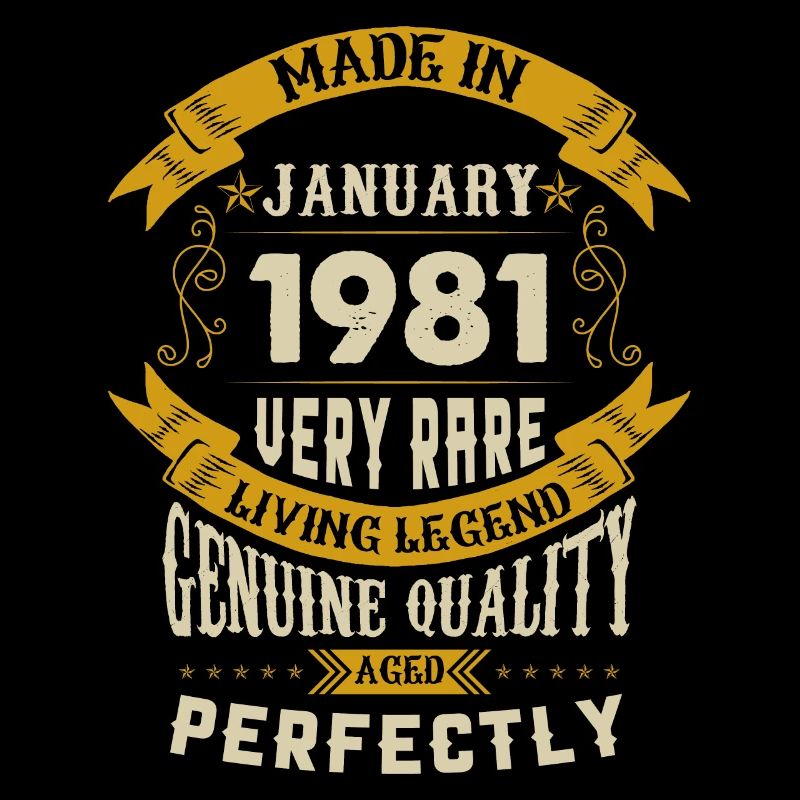 Janvier 1981 Millésime anniversaire