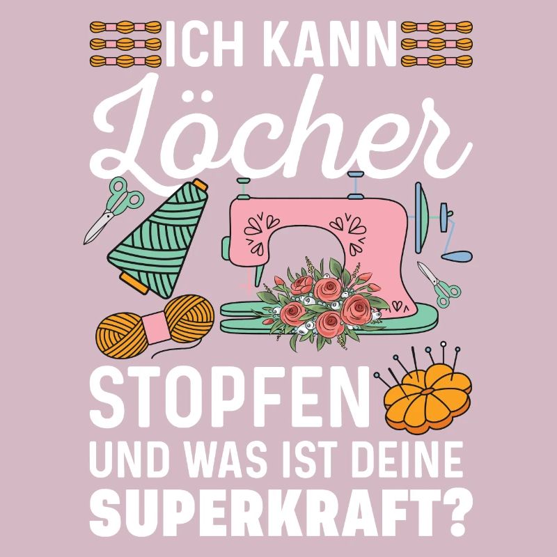 Löcher Nähen Geschenkidee Superkraft