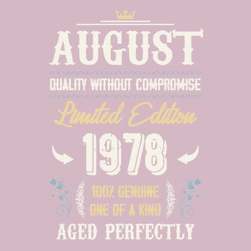 August 1978 Vintage Geburtstag Geschenk
