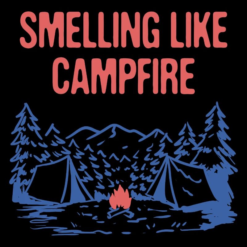 Sentir comme un feu de camp Drôle De Camping Humour Camper