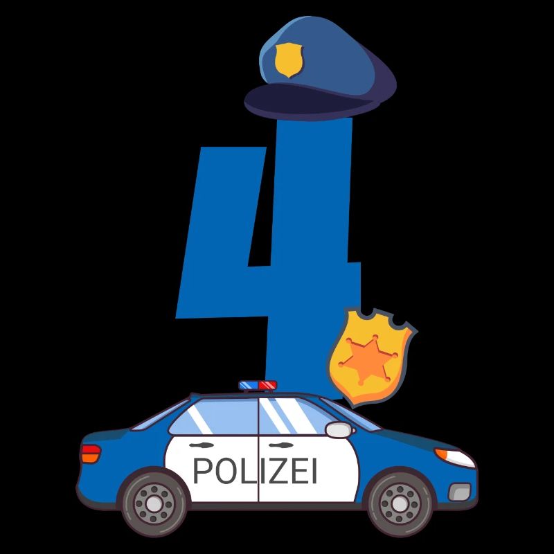Kindergeburtstag Polizist 4 Jahre Kinder Polizei