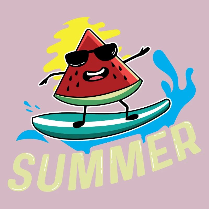Surfer -Wassermelone Surfer oder Schwimmer Geschen