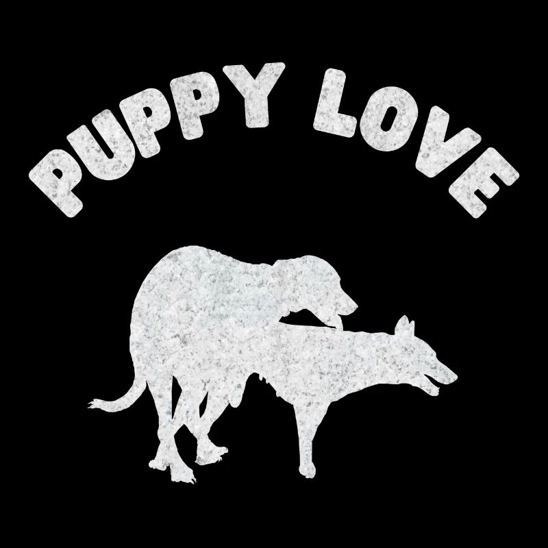 Chiot Amour Grunge Blanc