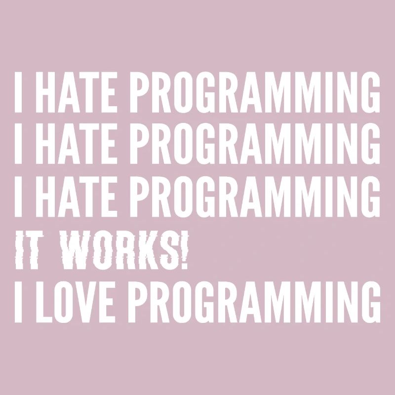Ich hasse die Programmierung. Softwareentwickler G