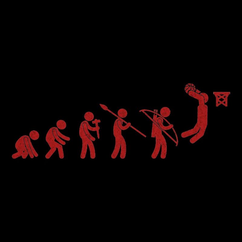 Evolution Basket-ball Rouge Grunge