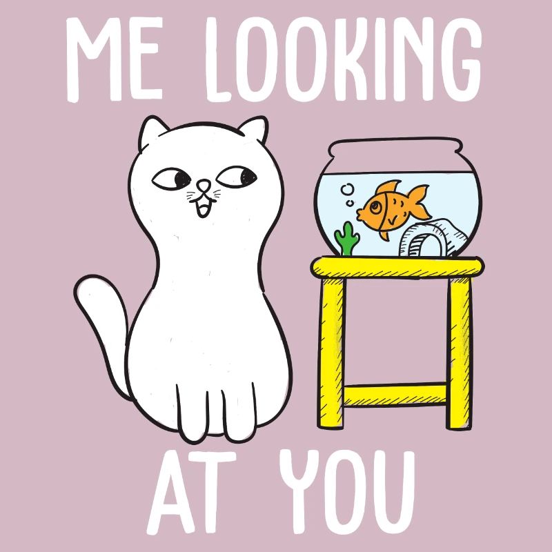 Moi qui te regarde conception de tshirt de chat