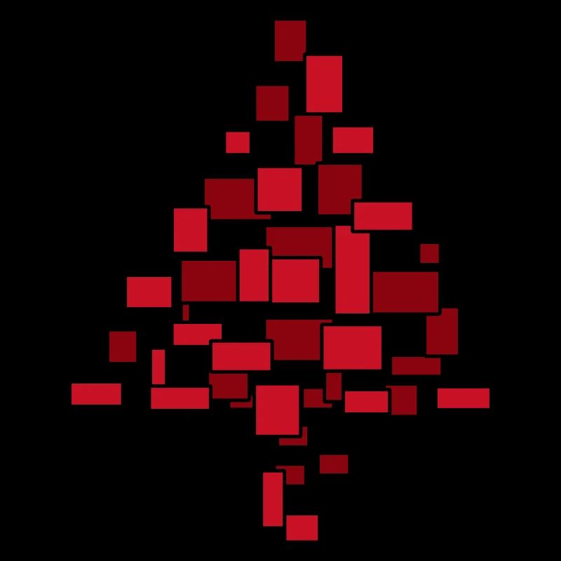 Arbre de noel rouge