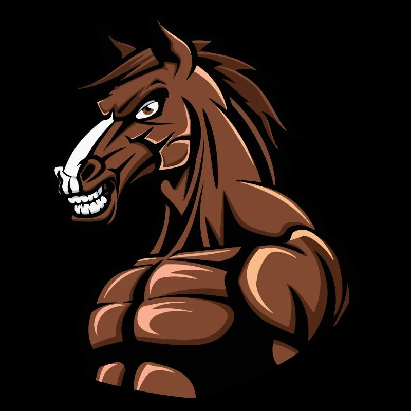 Pferd Stark