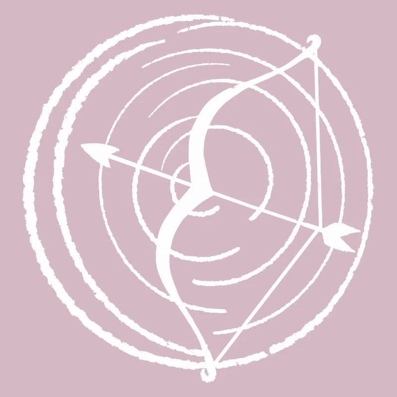 Arc et flèche blanc
