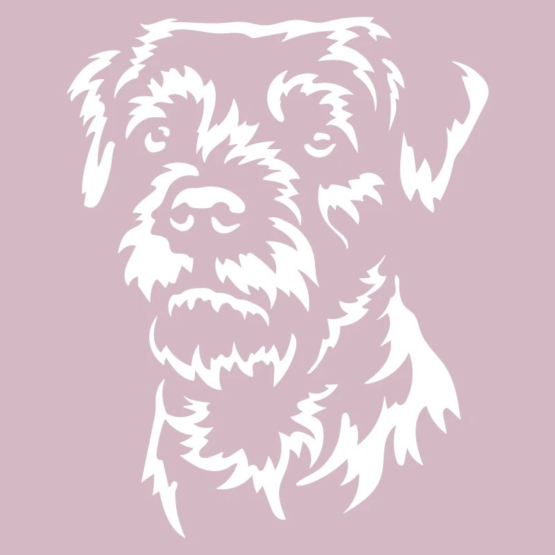 Border Terrier Kopf "Black Edition"