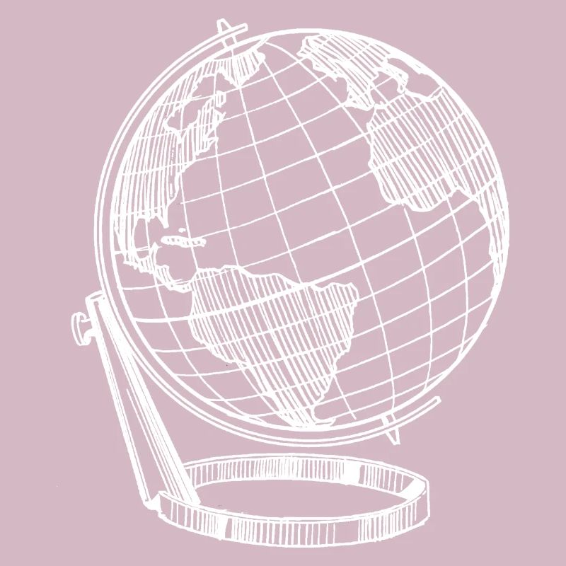 Globe parfait blanc voyage terre