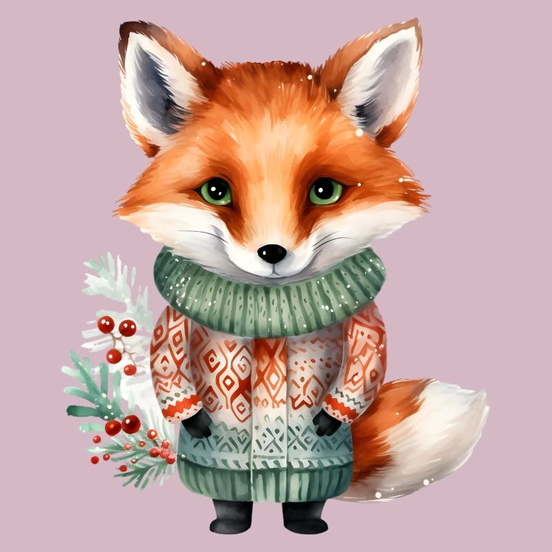 Winterfuchs im Pullover