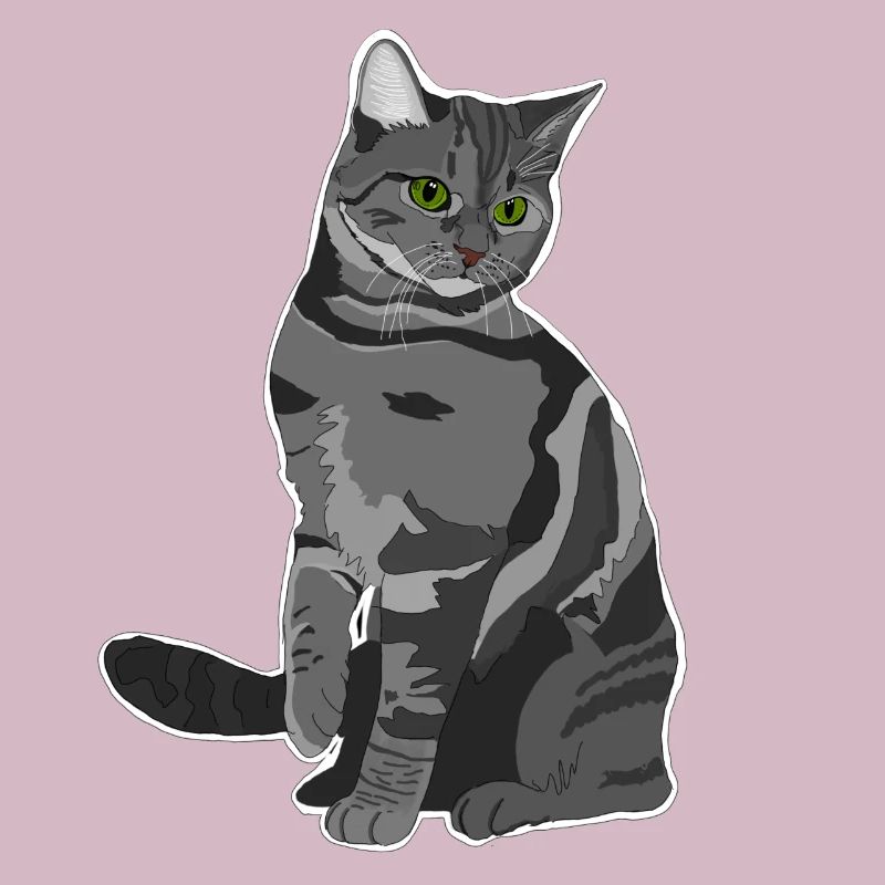 Graue Katze